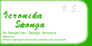 veronika sponga business card